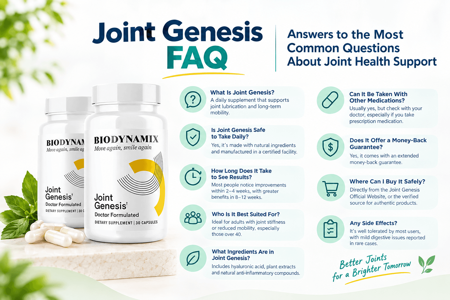 Joint Genesis FAQ: Common Questions About Joint Health Support !