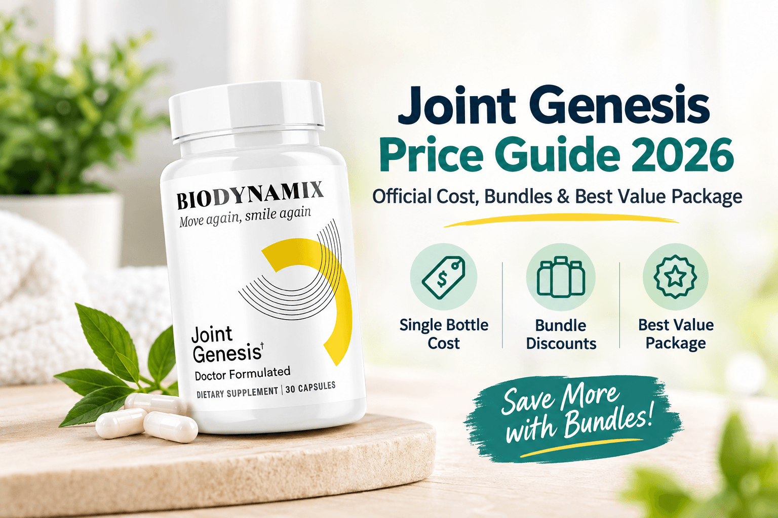 Joint Genesis Price Guide : Official Cost, Bundles & Best Value Package